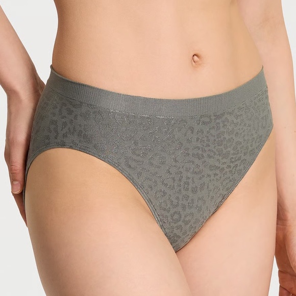 Victoria's Secret Seamless High-Leg Brief Panty Expedition Green XL NEW - Picture 3 of 6